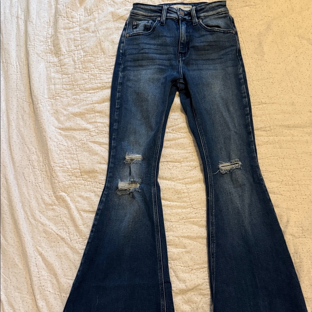 Women's Flared Blue Jeans- KanCan exclusive for maurices